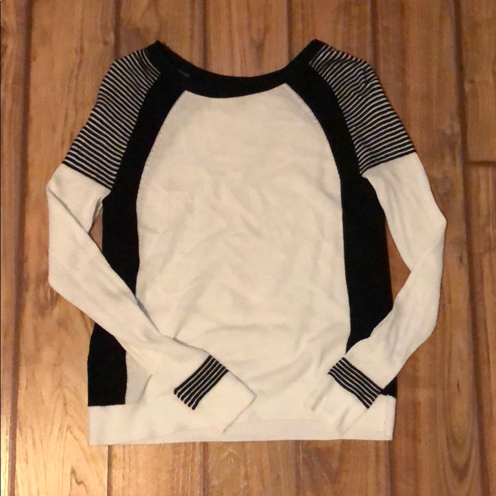 Black and white sweater